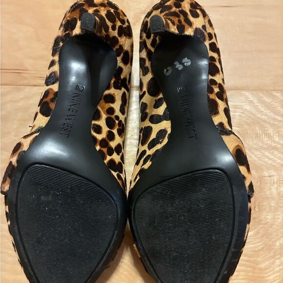 Nine West Leopard Print D'Orsay Pump Women's Size 6M - Picture 4 of 14